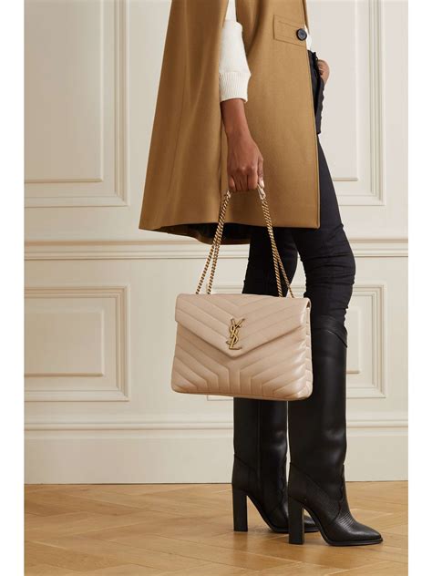 yves saint laurent loulou beige|saint loulou shoulder bag.